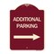 Signmission Additional Parking Right Arrow Heavy-Gauge Aluminum Architectural Sign, 24" x 18", BU-1824-24349 A-DES-BU-1824-24349 - alternate 1